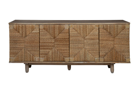 Jamestown Washed Wood Sideboard Cabinet Bohemian Style