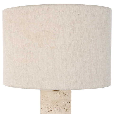 Gravitas Column Table Lamp in Brass Contemporary Style