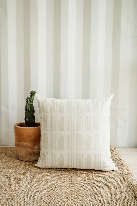 Monochromatic Minimalist Euro Square Pillow with Zipper Closure