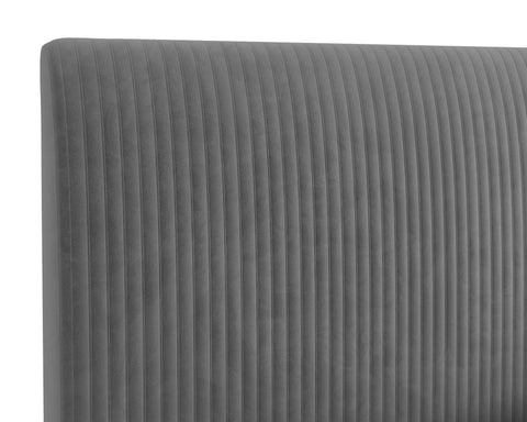 Sunpan Modern Harris Low Profile Platform Bed with Headboard - King - Full