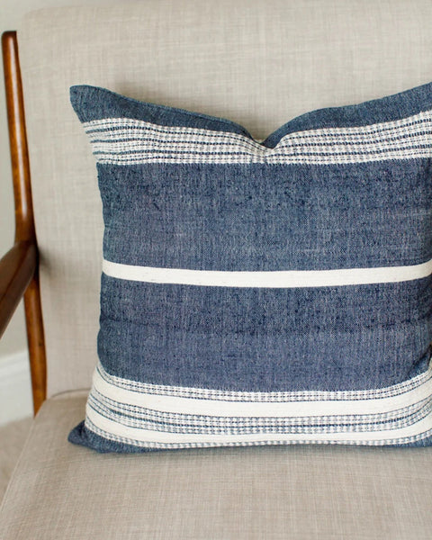Powered by People Classic Scandinavian Handwoven Soft Pillow Cover - 18 x 18