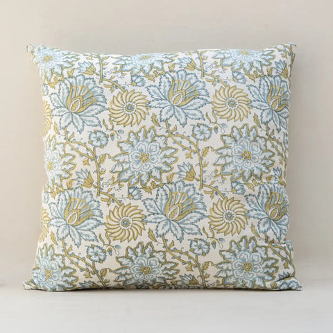Powered by People Artful Traditionalist Handcrafted Hand Block Print Pillow Cover - 20 x 20