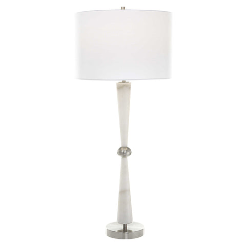 Accent Mid Century Column Drum Table Lamp