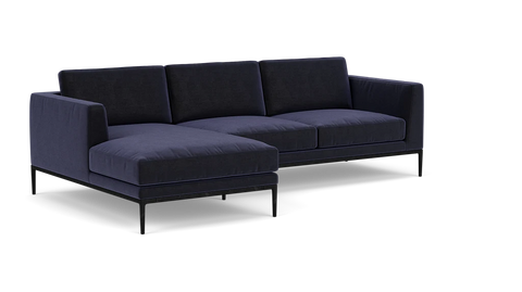 Oma Chaise Sectional Sofa with Loose Cushions
