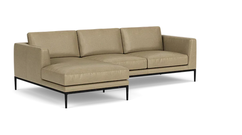 Oma Chaise Sectional Sofa with Loose Cushions