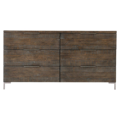 Haines Minimalist Distressed Double Dresser