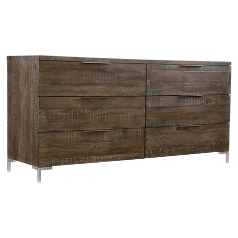 Haines Minimalist Distressed Double Dresser