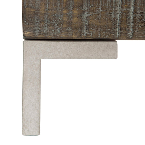 Haines Minimalist Distressed Double Dresser