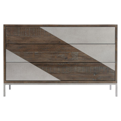 Eastman Modern Two Tone Drawer Chest with Inset Handles