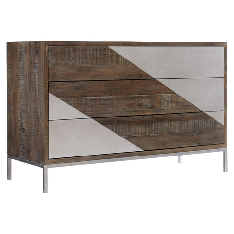 Eastman Modern Two Tone Drawer Chest with Inset Handles