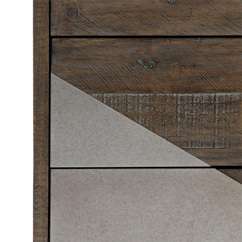 Eastman Modern Two Tone Drawer Chest with Inset Handles