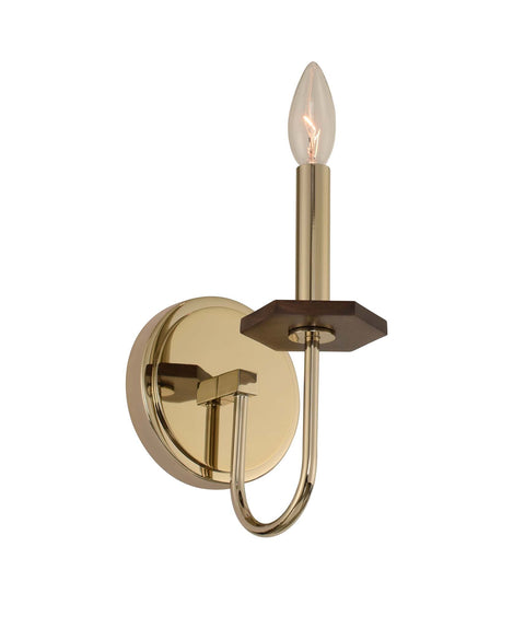 Lassen Organic Candle Sconce with Bobeche Accent Wall Light