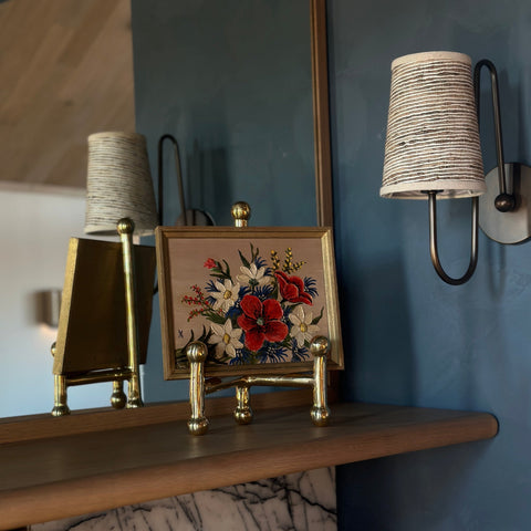 Solid Brass Desk Easel, Large