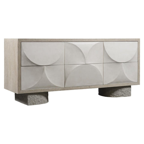 Lunula Modern Drawer Dresser with Inset Handles