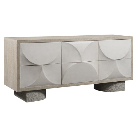 Lunula Modern Drawer Dresser with Inset Handles