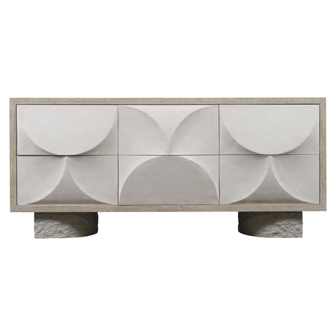 Lunula Modern Drawer Dresser with Inset Handles