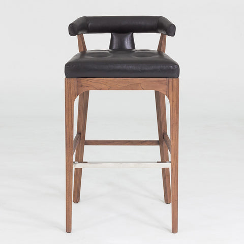 Timeless Minimalist Modern Tufted Upholstered Bar Stool