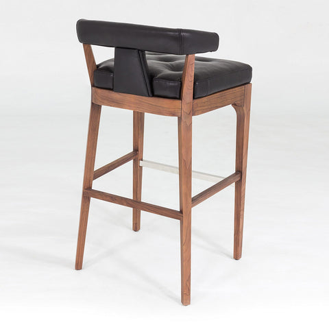 Timeless Minimalist Modern Tufted Upholstered Bar Stool