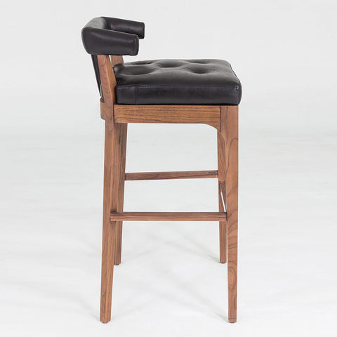 Timeless Minimalist Modern Tufted Upholstered Bar Stool