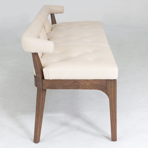 Outdoor Living & Garden Modern Upholstered Lounge Bench