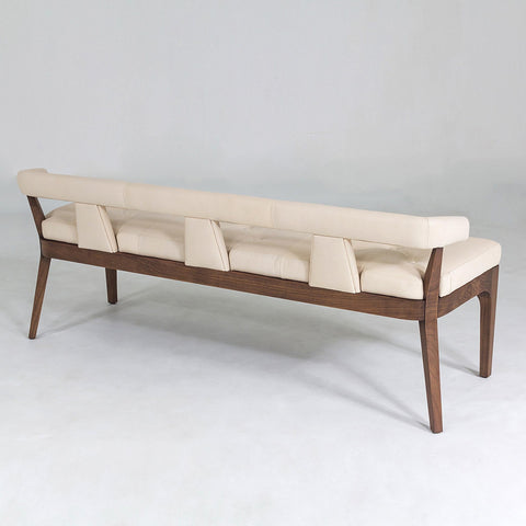 Outdoor Living & Garden Modern Upholstered Lounge Bench