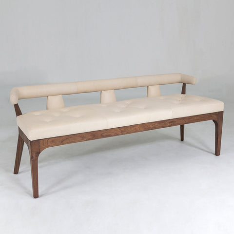 Outdoor Living & Garden Modern Upholstered Lounge Bench