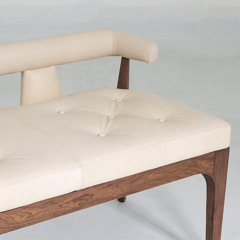 Outdoor Living & Garden Modern Upholstered Lounge Bench