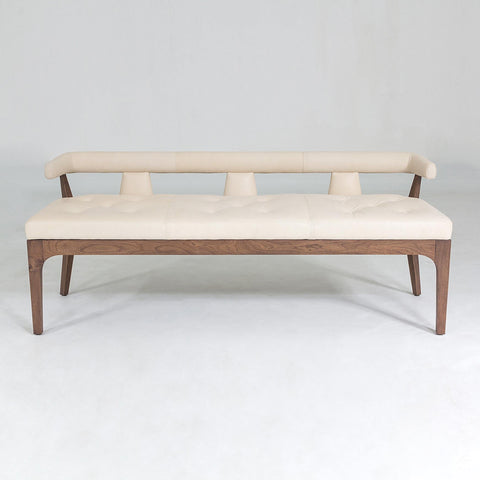 Outdoor Living & Garden Modern Upholstered Lounge Bench