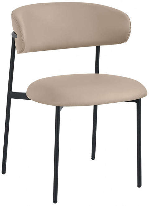 Lupita Timeless Minimalist Modern Curved Dining Side Chair