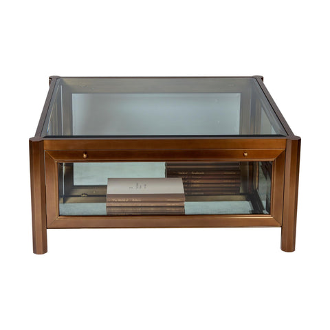 Global Views Timeless Minimalist Square Glass Coffee Table