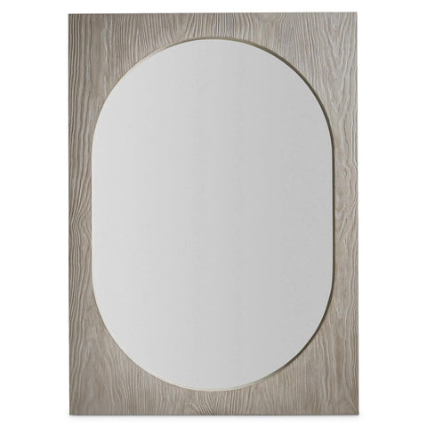Contemporary Accent Rectangle Mirror with Cerused Ash Frame