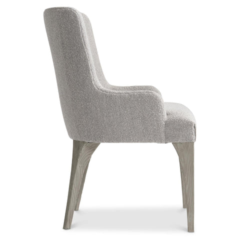 Trianon Modern Upholstered Armchair with Shelter Arms
