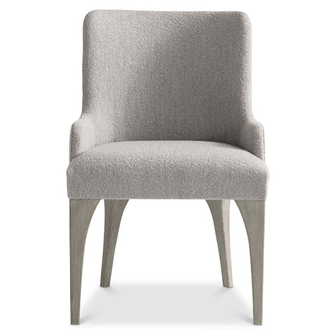 Trianon Modern Upholstered Armchair with Shelter Arms