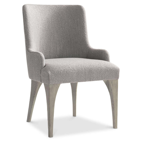 Trianon Modern Upholstered Armchair with Shelter Arms