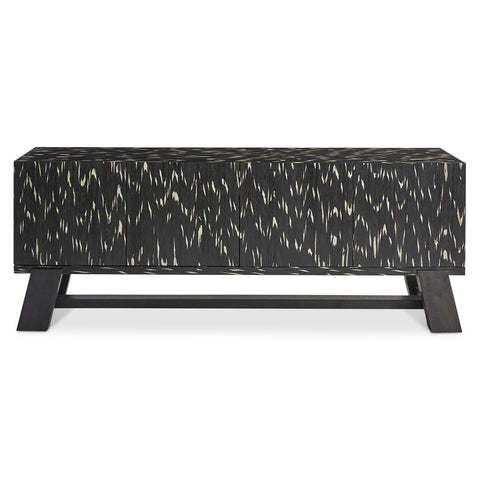Trianon Modern Abstract Credenza with High Gloss Finish