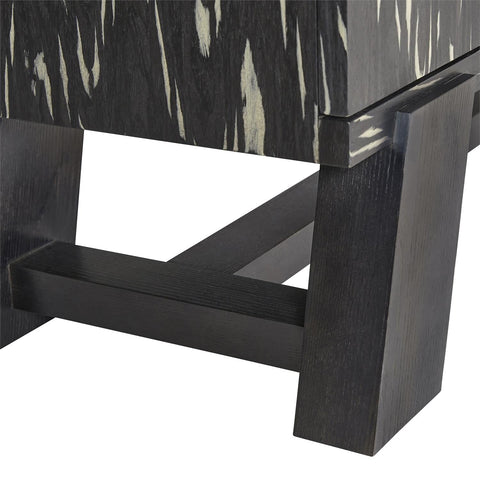 Trianon Modern Abstract Credenza with High Gloss Finish