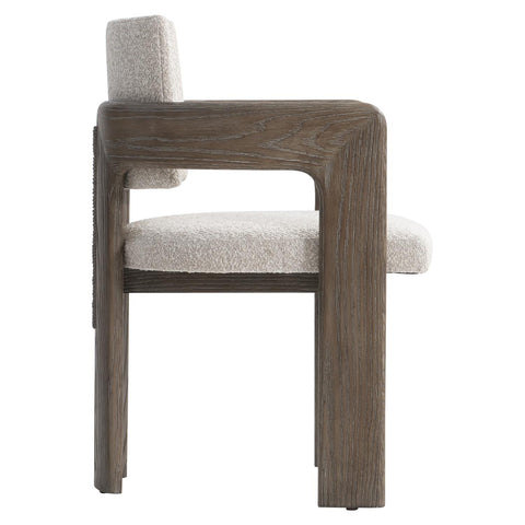 Outdoor Living & Garden Modern Upholstered Teak Armchair