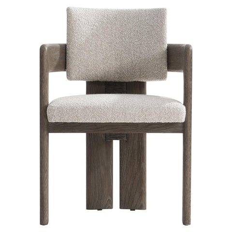 Outdoor Living & Garden Modern Upholstered Teak Armchair