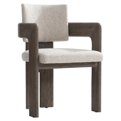 Outdoor Living & Garden Modern Upholstered Teak Armchair