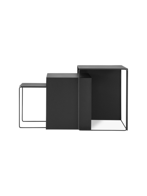 Timeless Minimalist Modern Cluster Nesting Table Set