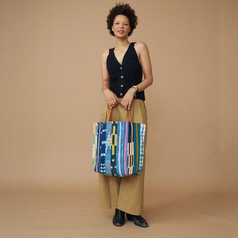 Global Eclecticist Handmade Geometric Tote