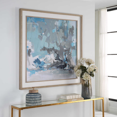 Abstract Modern Square Print with Matte Finish Wall Art