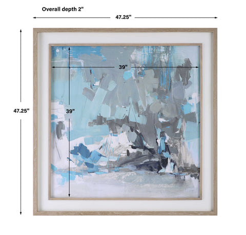 Abstract Modern Square Print with Matte Finish Wall Art