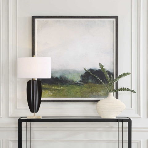 First View Of The Water Framed Print Matte Square Wall Art