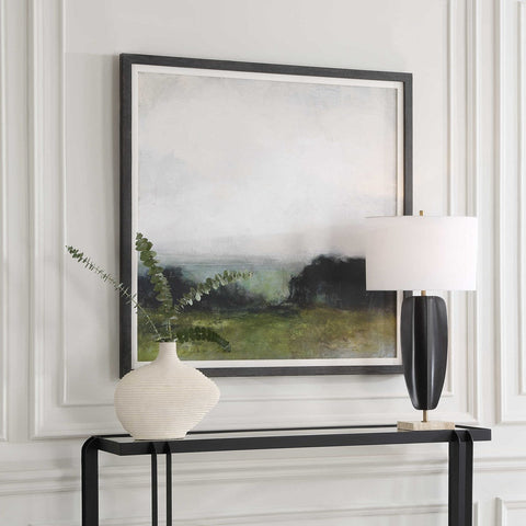 First View Of The Water Framed Print Matte Square Wall Art