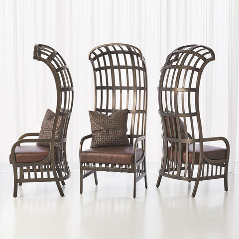 Timeless Minimalist Balloon Dome High Back Accent Chair