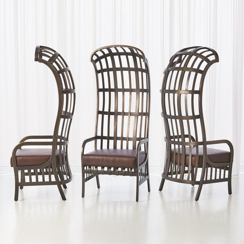 Timeless Minimalist Balloon Dome High Back Accent Chair