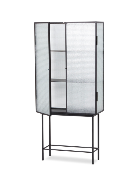 Haze Modern Geometric Vitrine Cabinet