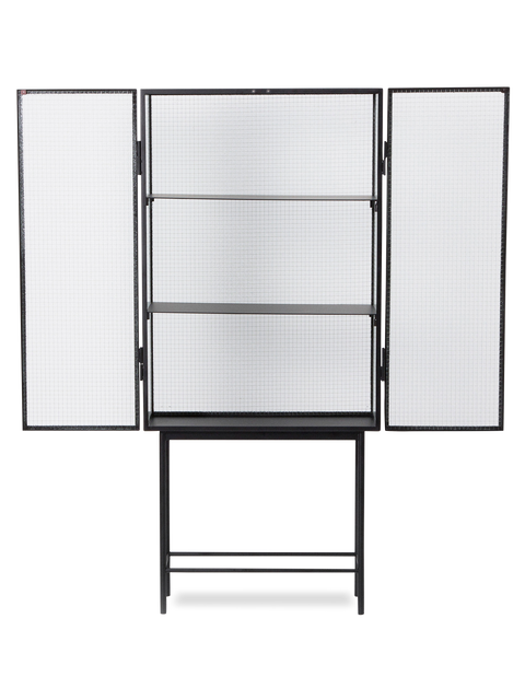 Haze Modern Geometric Vitrine Cabinet