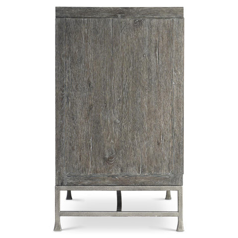 Slender Washed Traditional Cupboard Cabinet